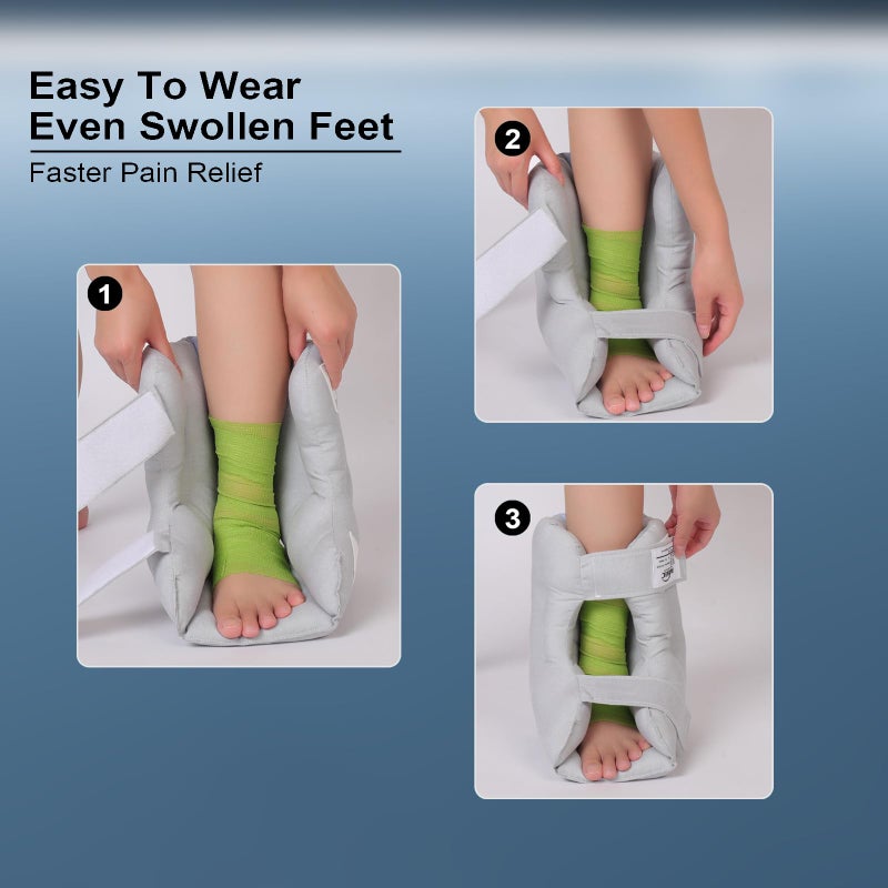 Drklc Heel Protector Cushion Pillow to Relieve Pressure from Sores and Ulcers  Adjustable Foot Pillow for Bedridden Patients Supplies  Ankle Pillow for Heel Pain(1 PC) - Image 5